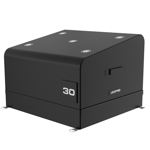 Бокс для ягодичного мостика LIVEPRO Hip Trust Box 608 x 550 x 340/430 мм, 13,5 кг, черный