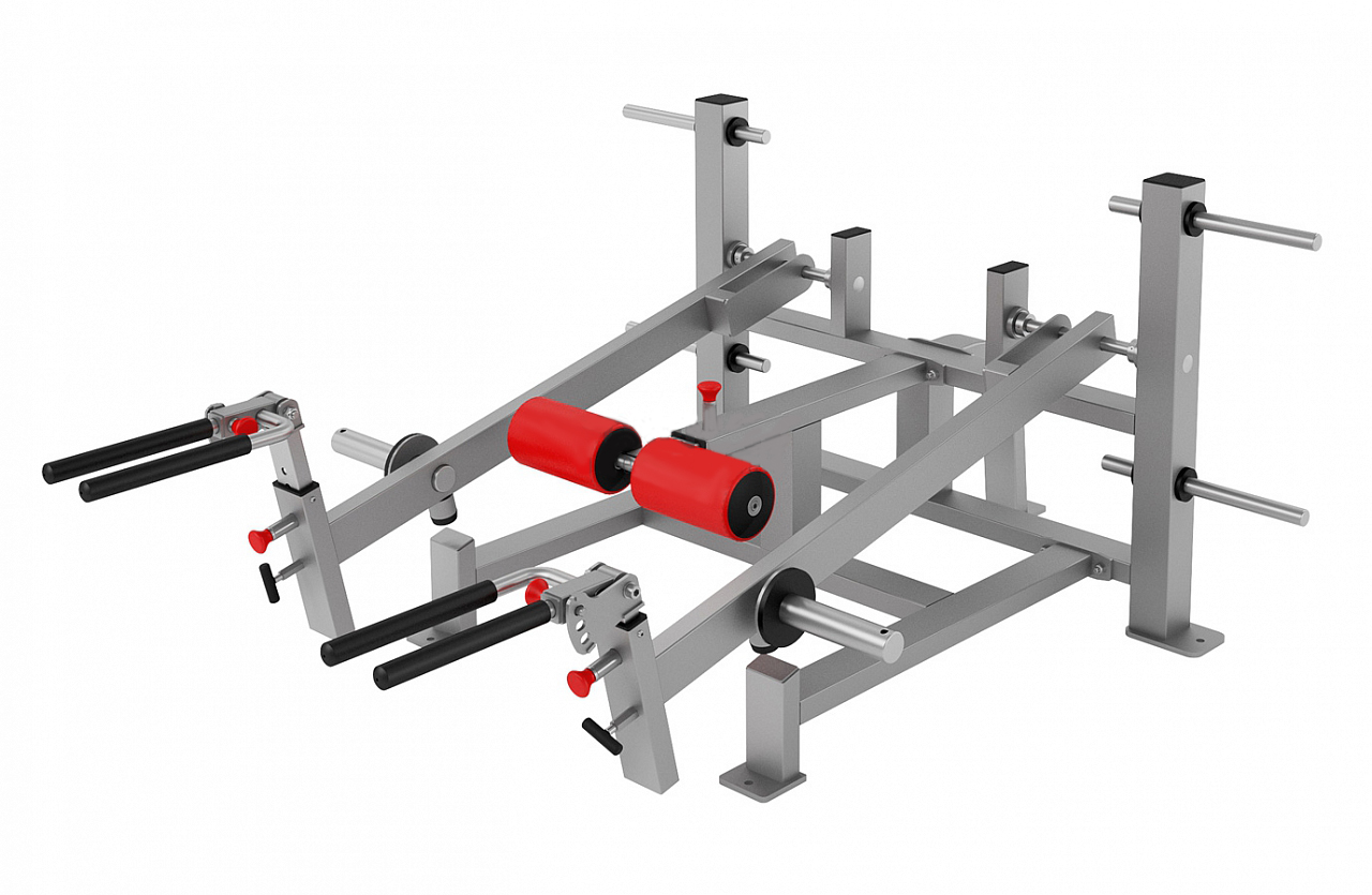 Шраги, Выпады, Становая тяга FOREMAN FG-613 белый/черный